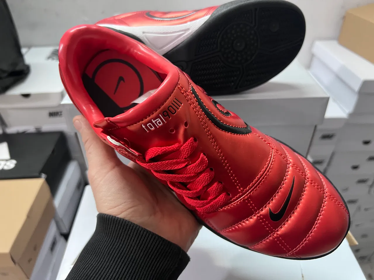 Nike Total 90 III Metallic Red Indoor Soccer Shoes