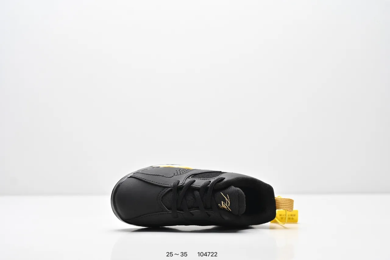 Air Jordan Black Orange Low-Top Layered Synthetic/mesh Upper Sneakers