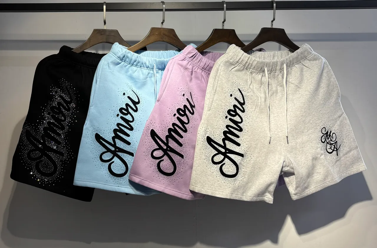Amiri Script Logo Gradient Dot Shorts