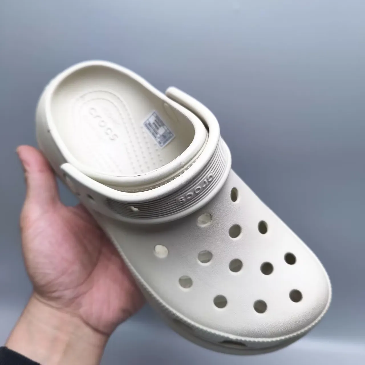 Crocs Classic Clog Off-White Molded Foam Clog