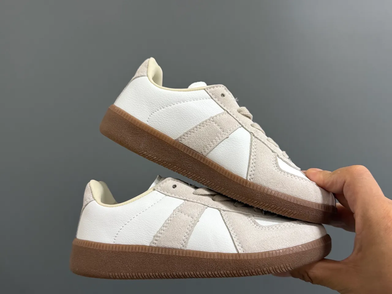 Black and White Panelled Suede Lifestyle Sneakers