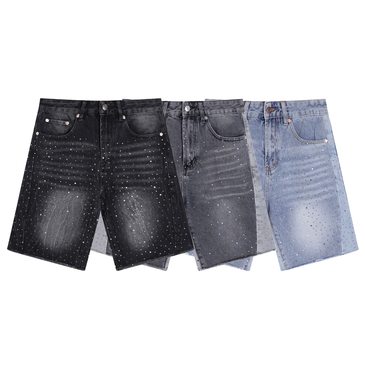 Levi's Rhinestone-Embellished Denim Shorts