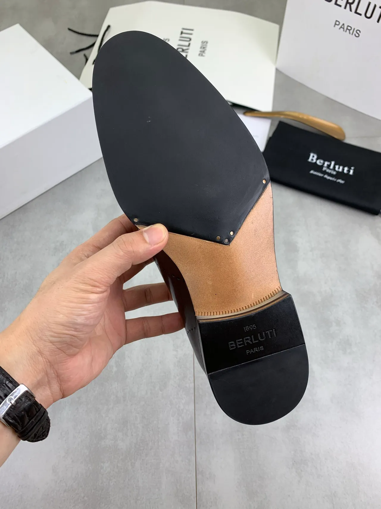 BERLUTI Brown Full Brogue Cap-Toe Leather Brogues