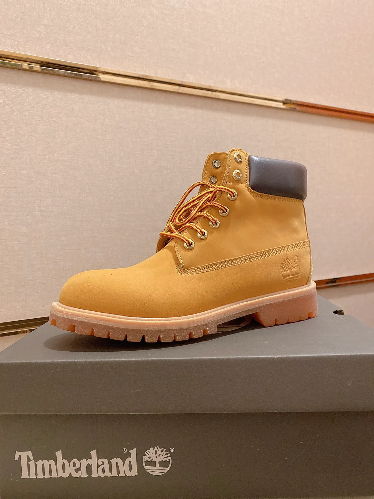 Timberland Premium 6-Inch Wheat Nubuck Work Boot