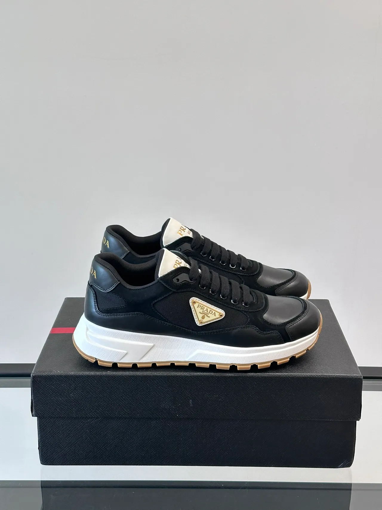 Prada Cloudbust Black and White Chunky Sneakers