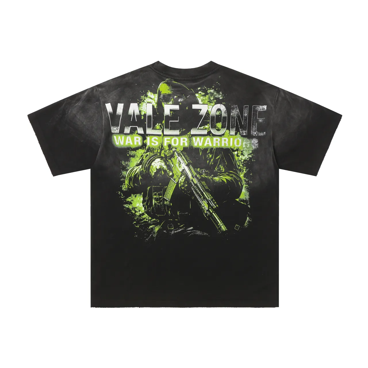 Vale Forever Vale Zone War Never Sleeps Gradient Black Graphic T-Shirt