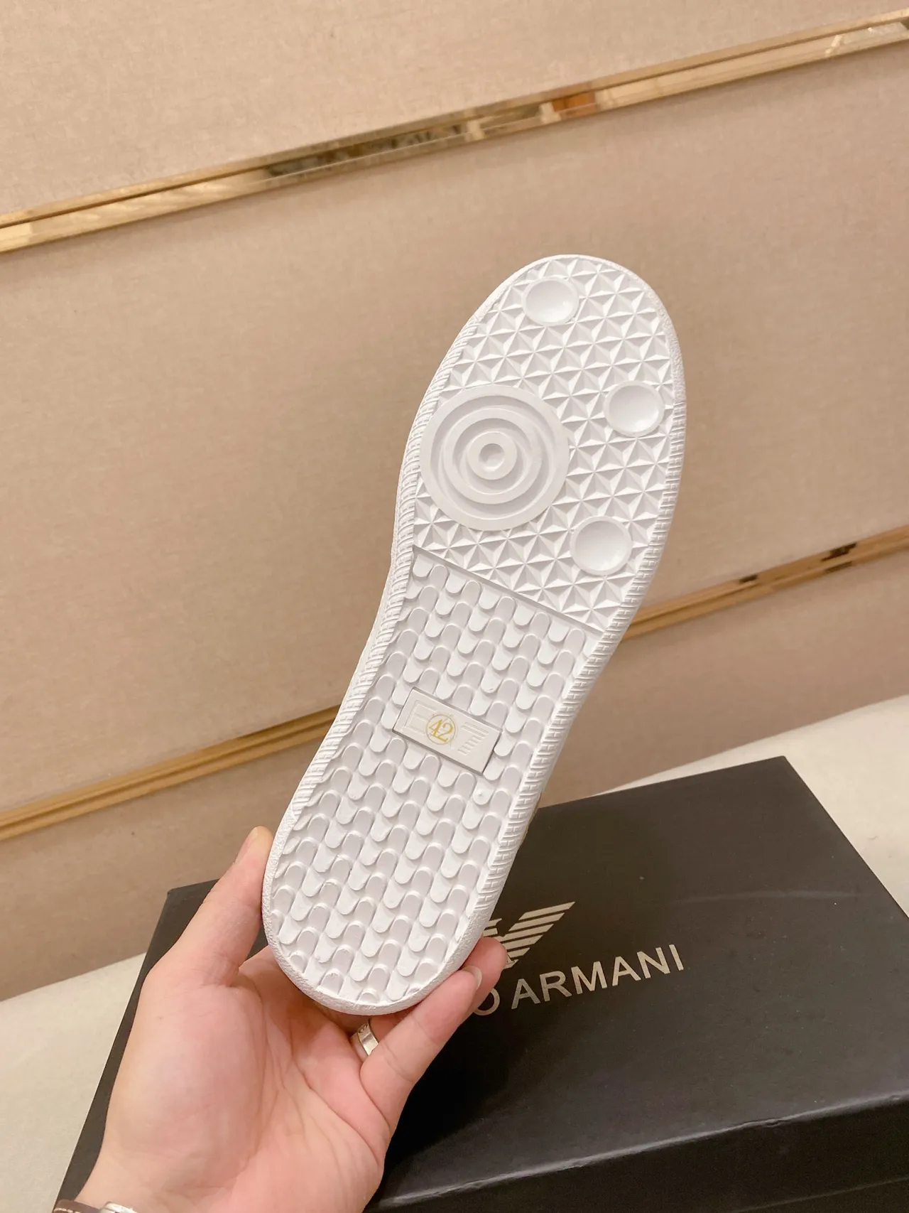 Emporio Armani EA7 Navy and Gray Suede Panel Lifestyle Sneaker
