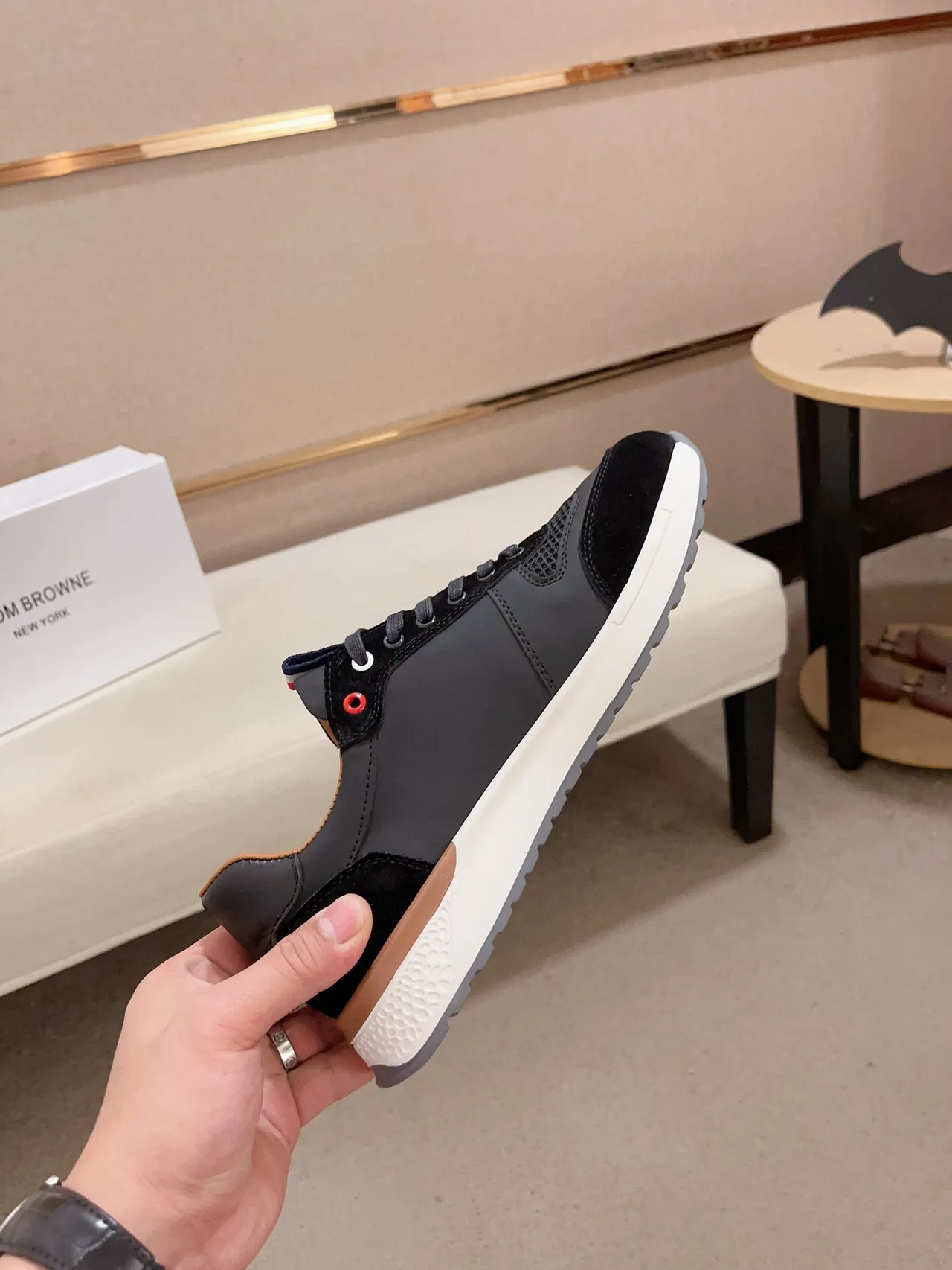 Thom Browne Black and White Lifestyle Sneaker