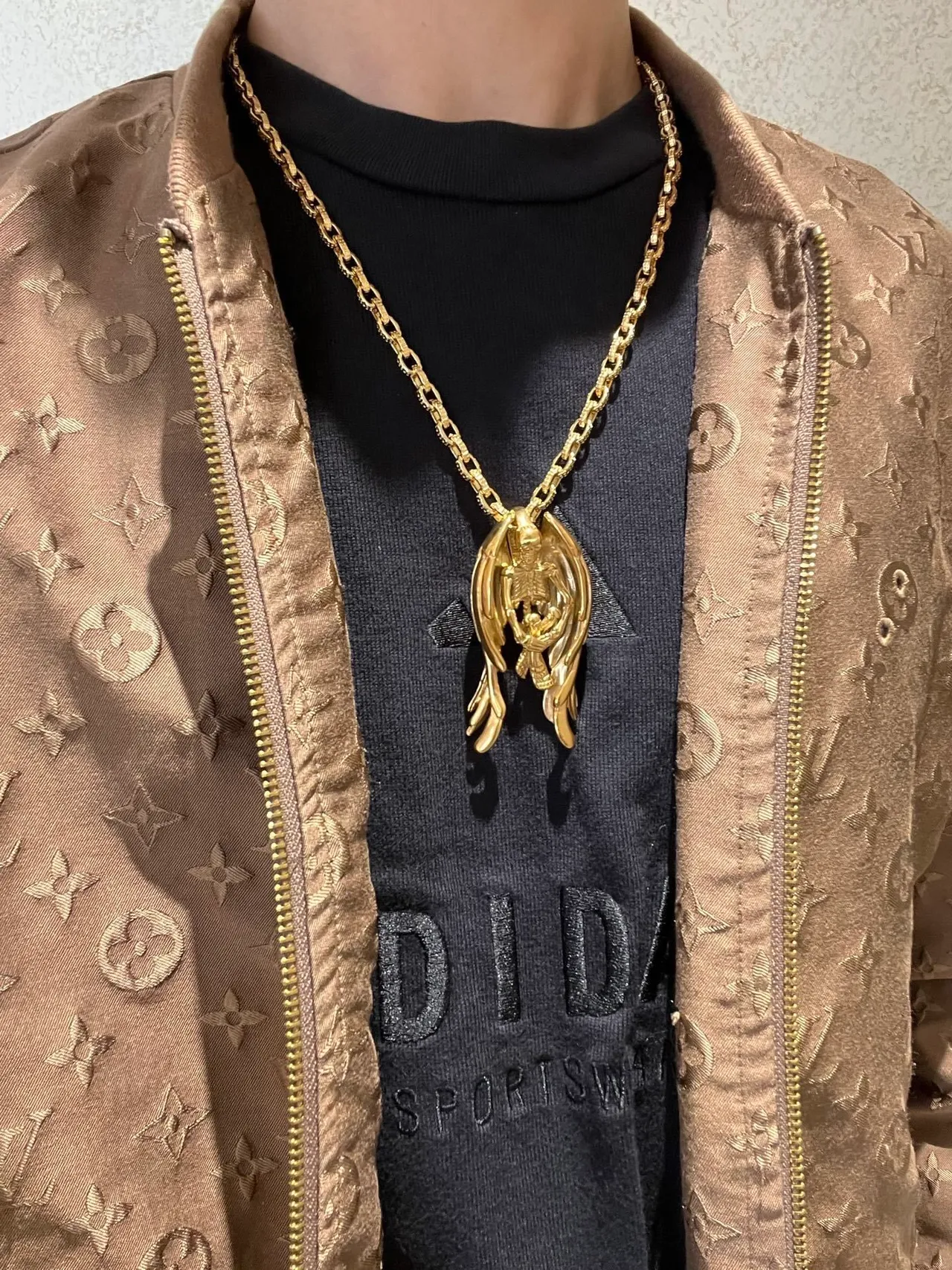 Louis Vuitton Monogram Jacquard Metallic Gold Jacket