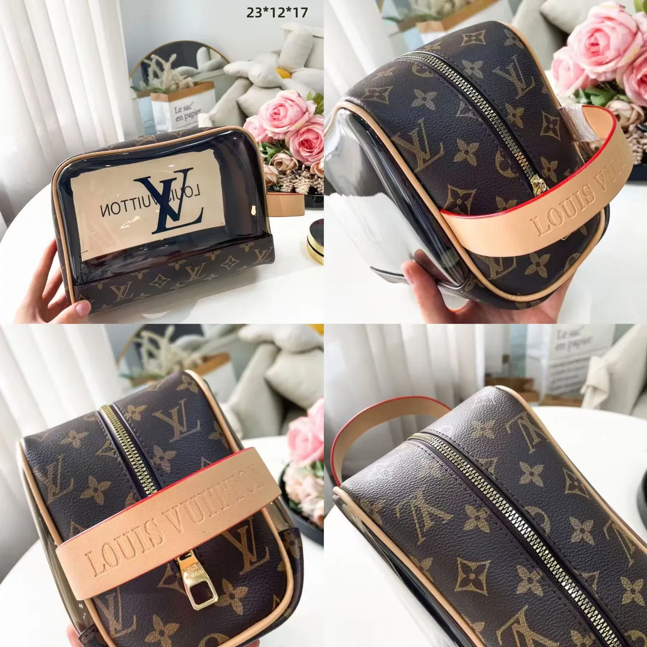 Louis Vuitton Monogram Canvas Structured Top Handle Boston Bag