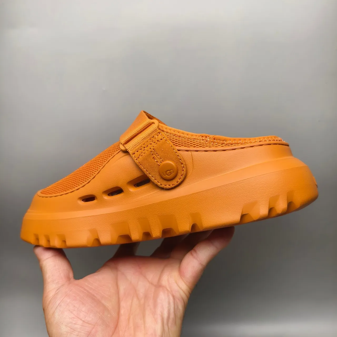 UGG Tasman Orange Mesh Strap Clog