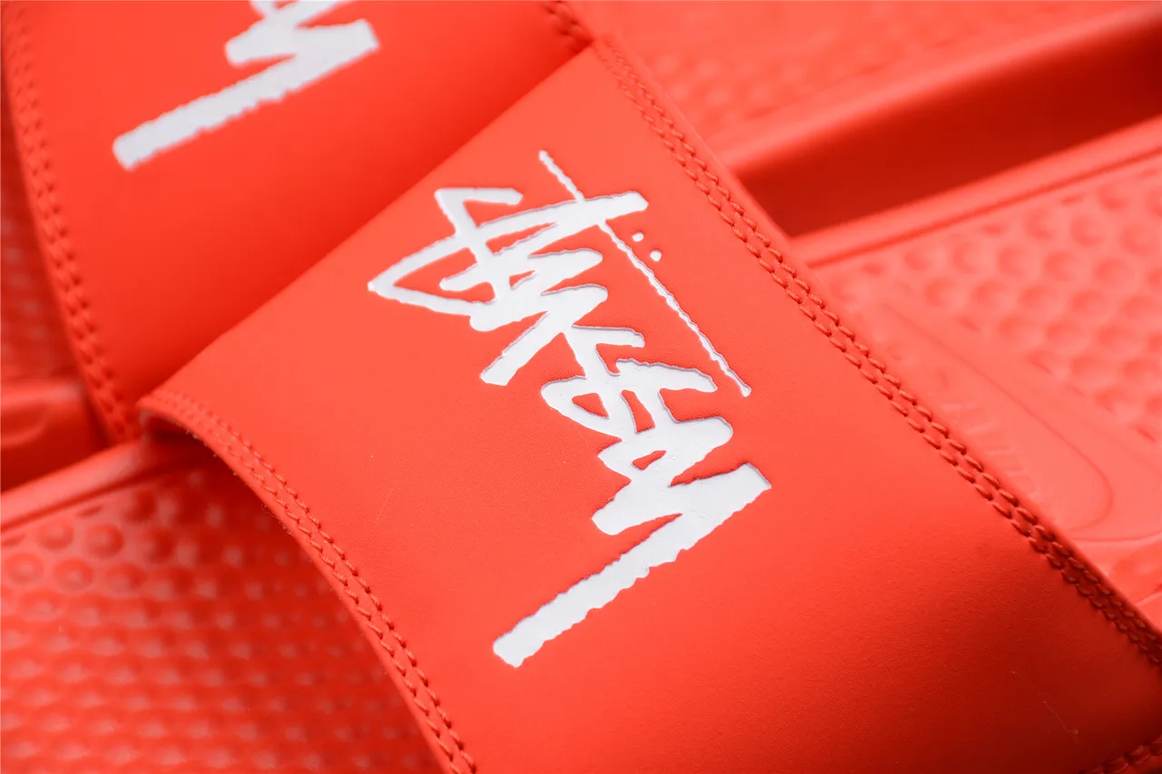 Stussy x Nike Benassi Slide Orange Slippers