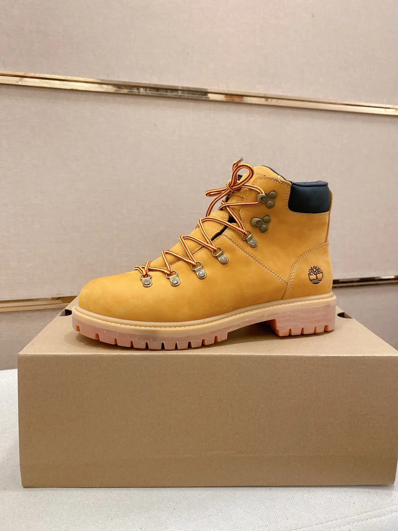 Timberland Premium 6-Inch Mustard Yellow Work Boot