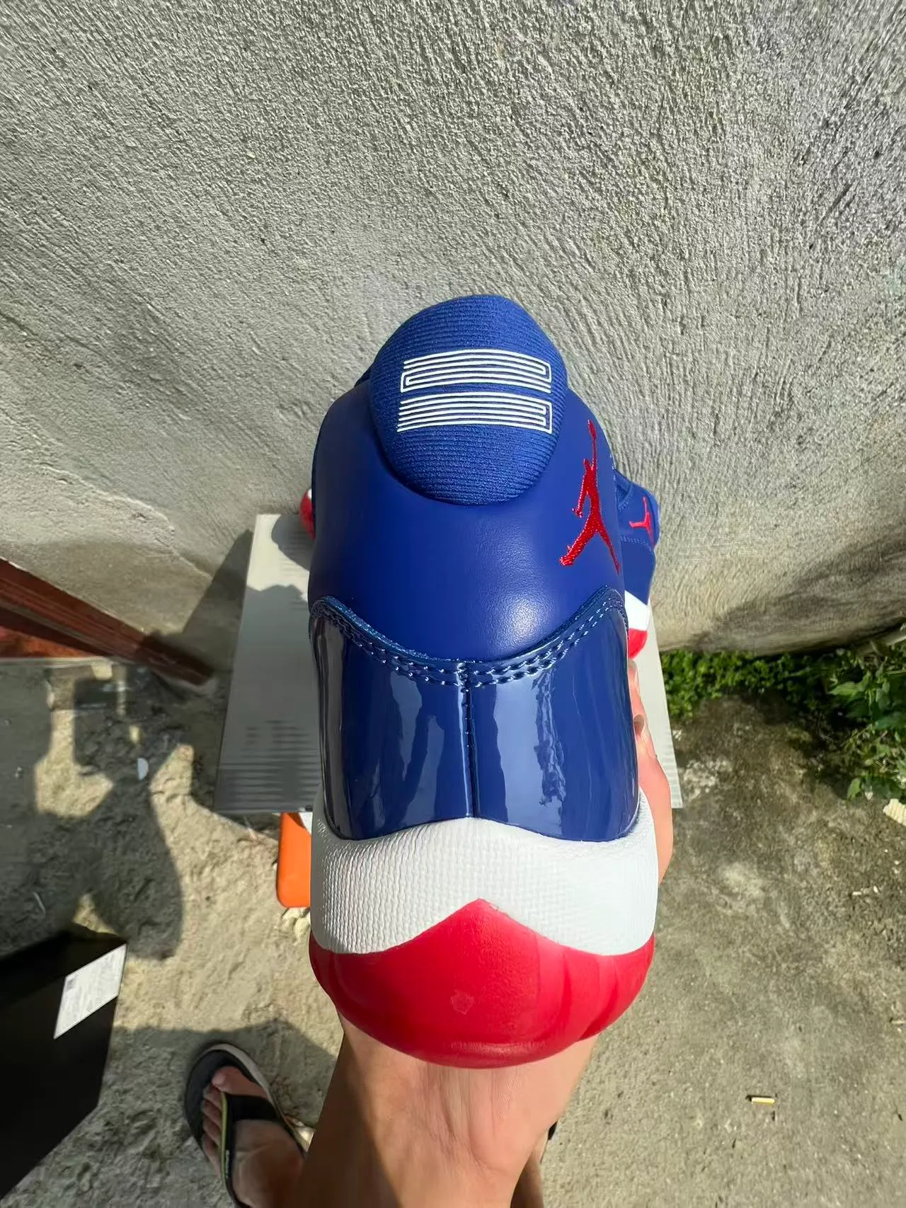 Air Jordan 11 Royal Blue White Red Basketball Shoes