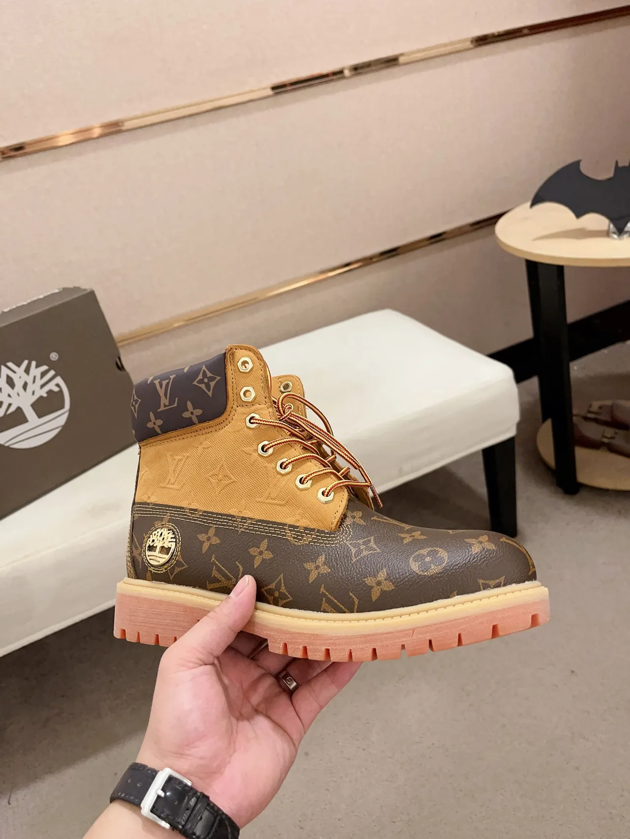 Timberland Premium 6-Inch Monogram Print Work Boot