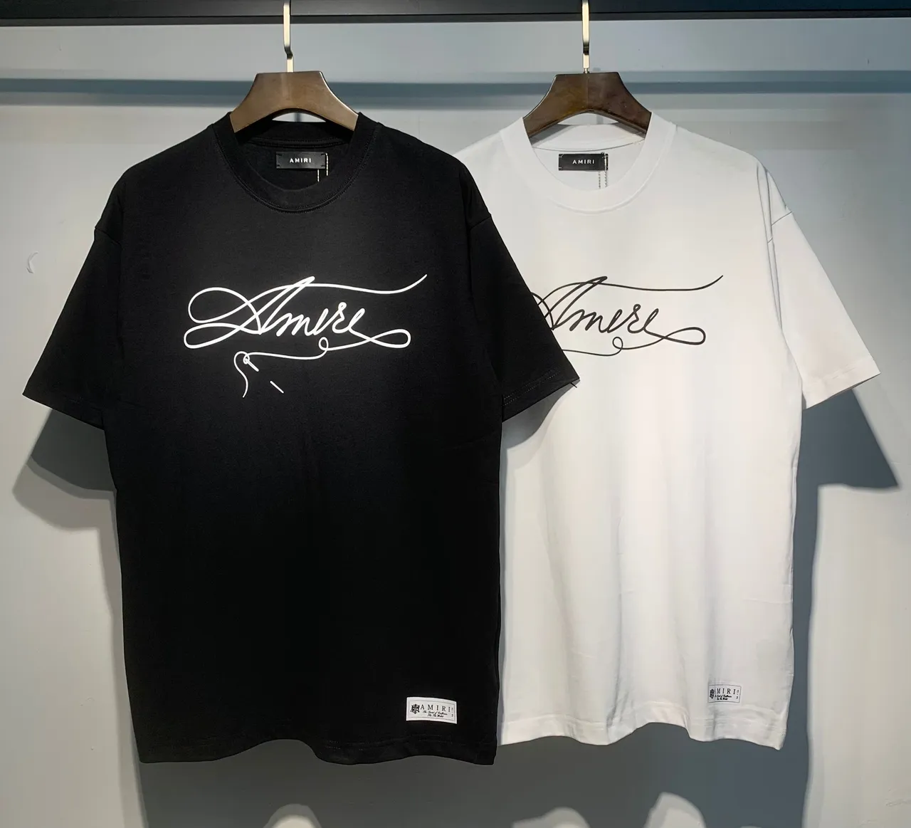 Amiri Cursive Logo Oversized T-Shirt