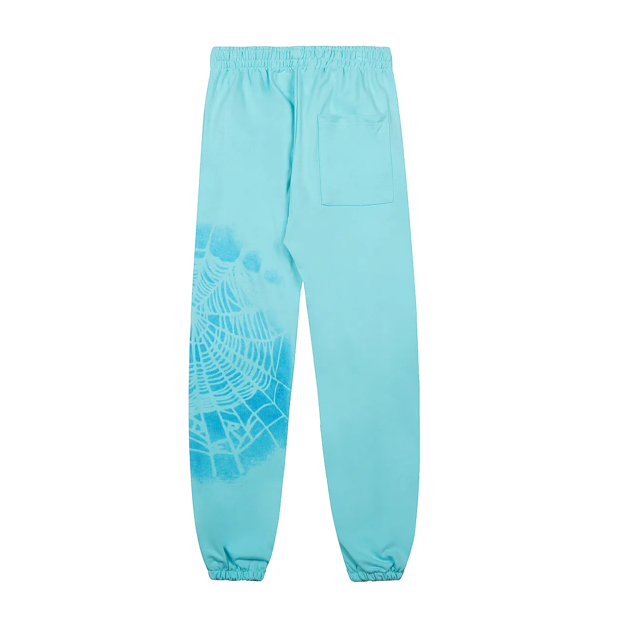 Sp5der Spiderweb Print Aqua Tracksuit