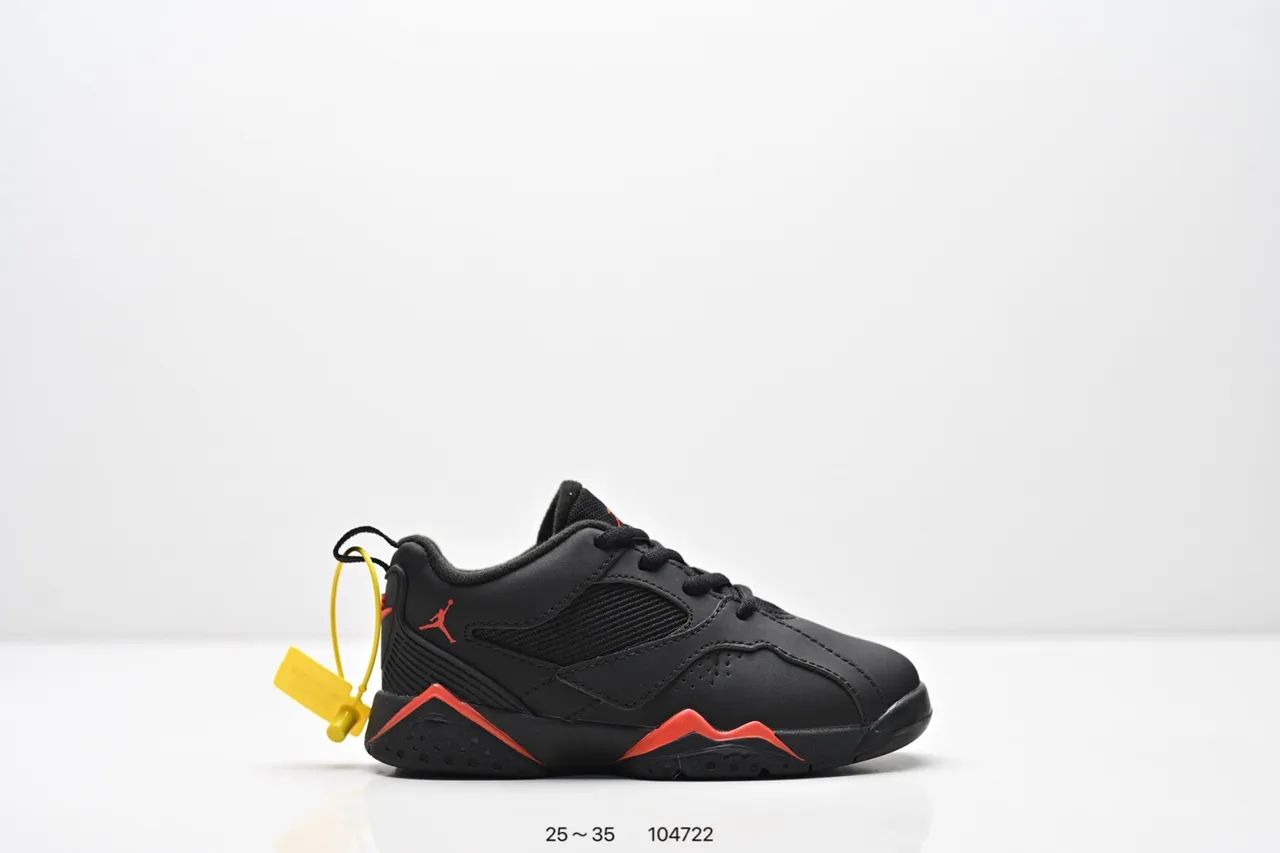 Air Jordan Black Orange Low-Top Layered Synthetic/mesh Upper Sneakers