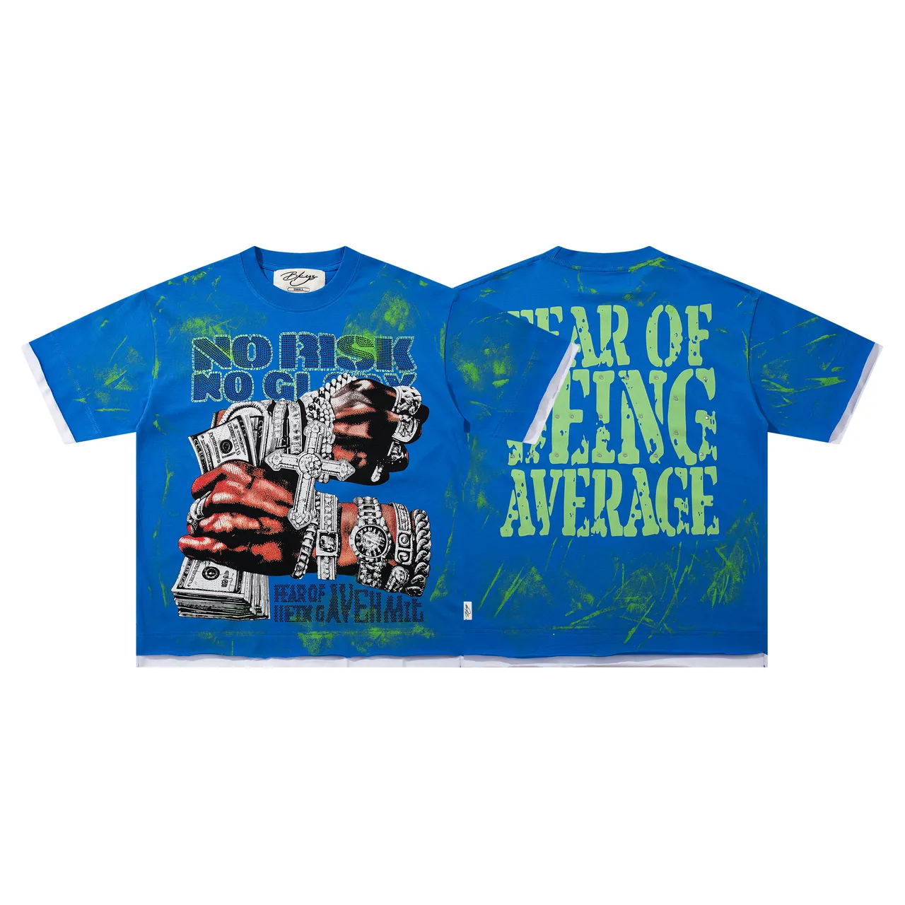 Fear of God Essentials Blue Green Graphic-Print Oversized Fit T-Shirt