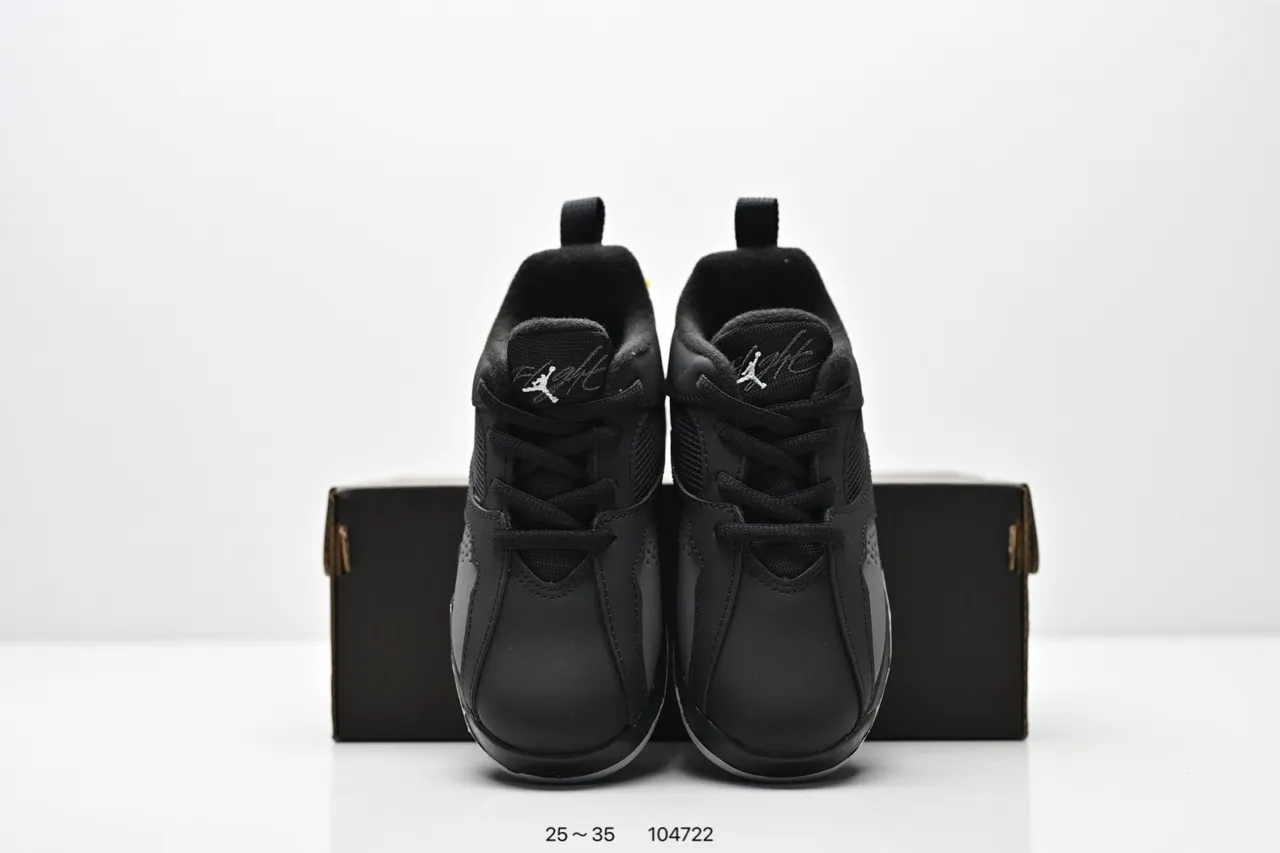 Air Jordan Black Orange Low-Top Layered Synthetic/mesh Upper Sneakers
