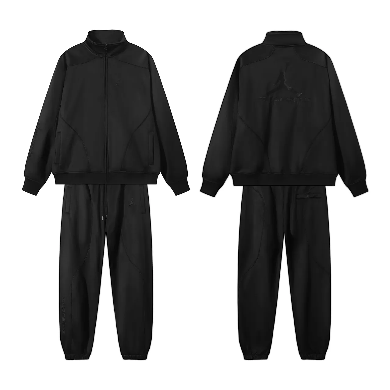 Air Jordan Track Black Navy High-Neck Full-Zip Jacket