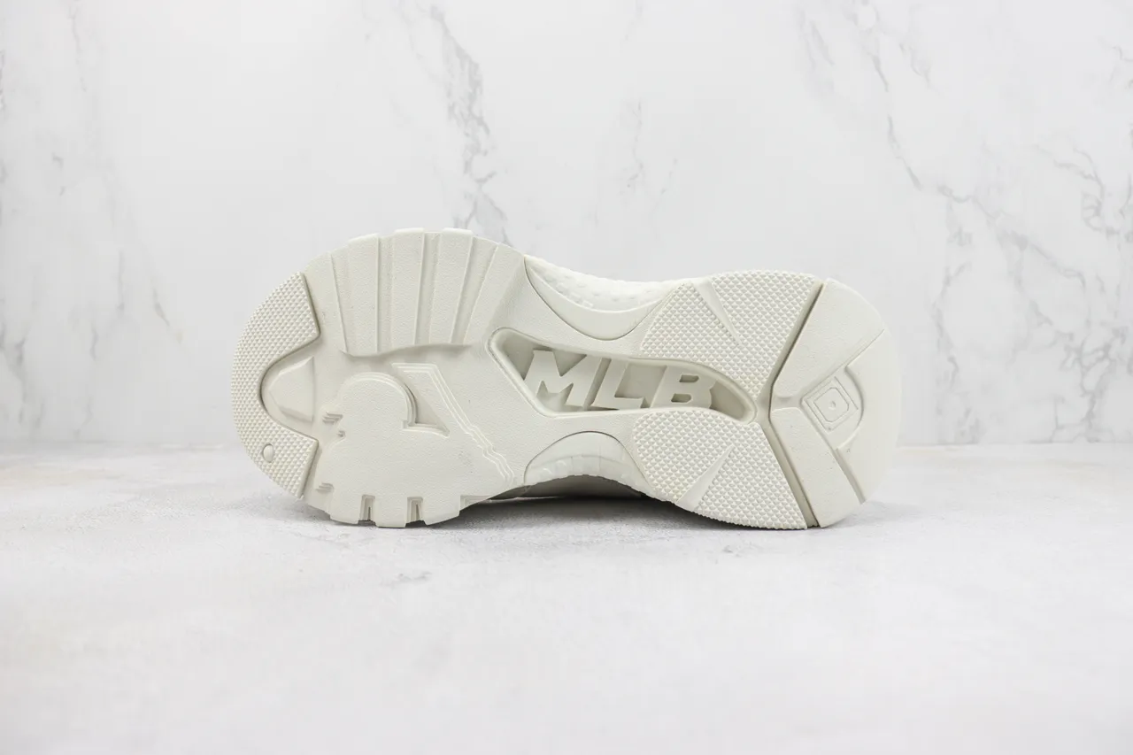 New Era White Navy Chunky Sculpted Sole Oversized Interlocking Logo Sneakers