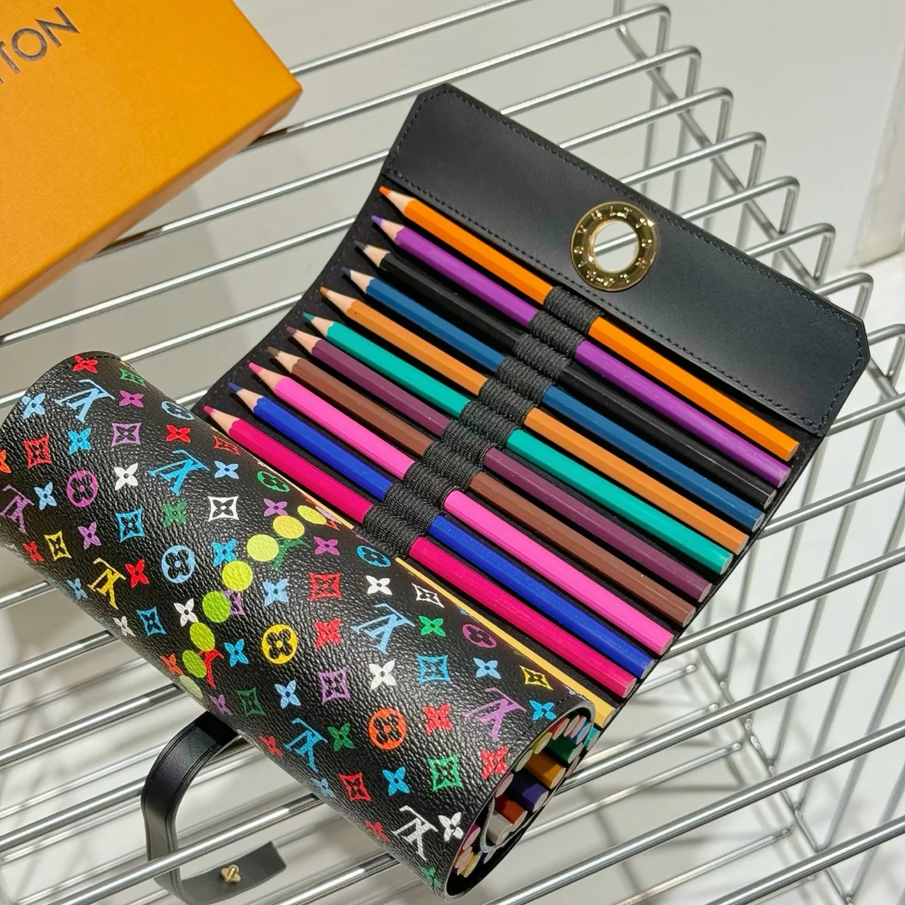 Louis Vuitton Black Multicolor Monogram Coated Canvas Handbag