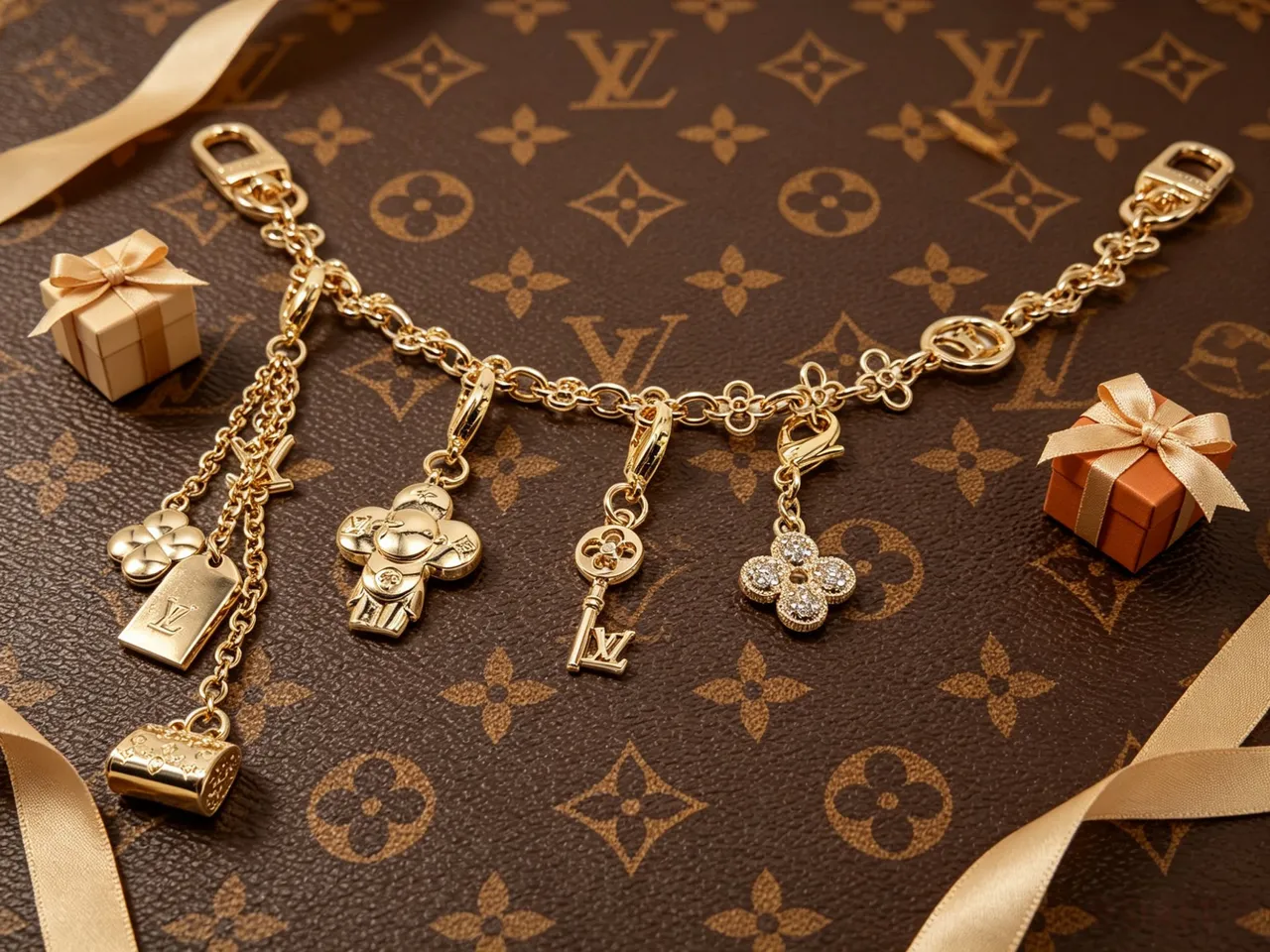 Louis Vuitton Speedy Brown Beige Monogram Canvas Leather Trim Boston Bag