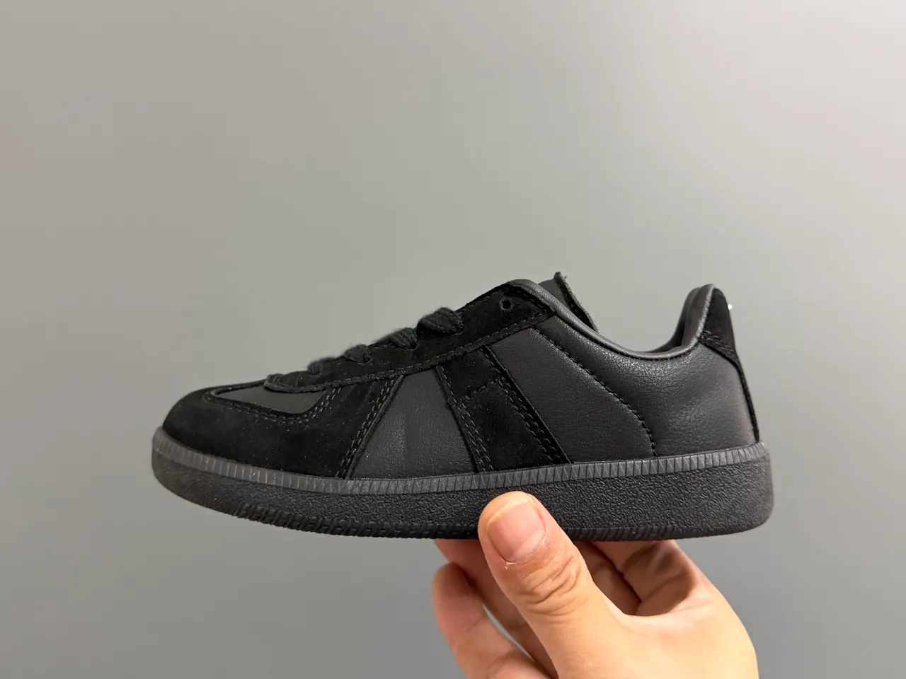 Black and White Panelled Suede Lifestyle Sneakers