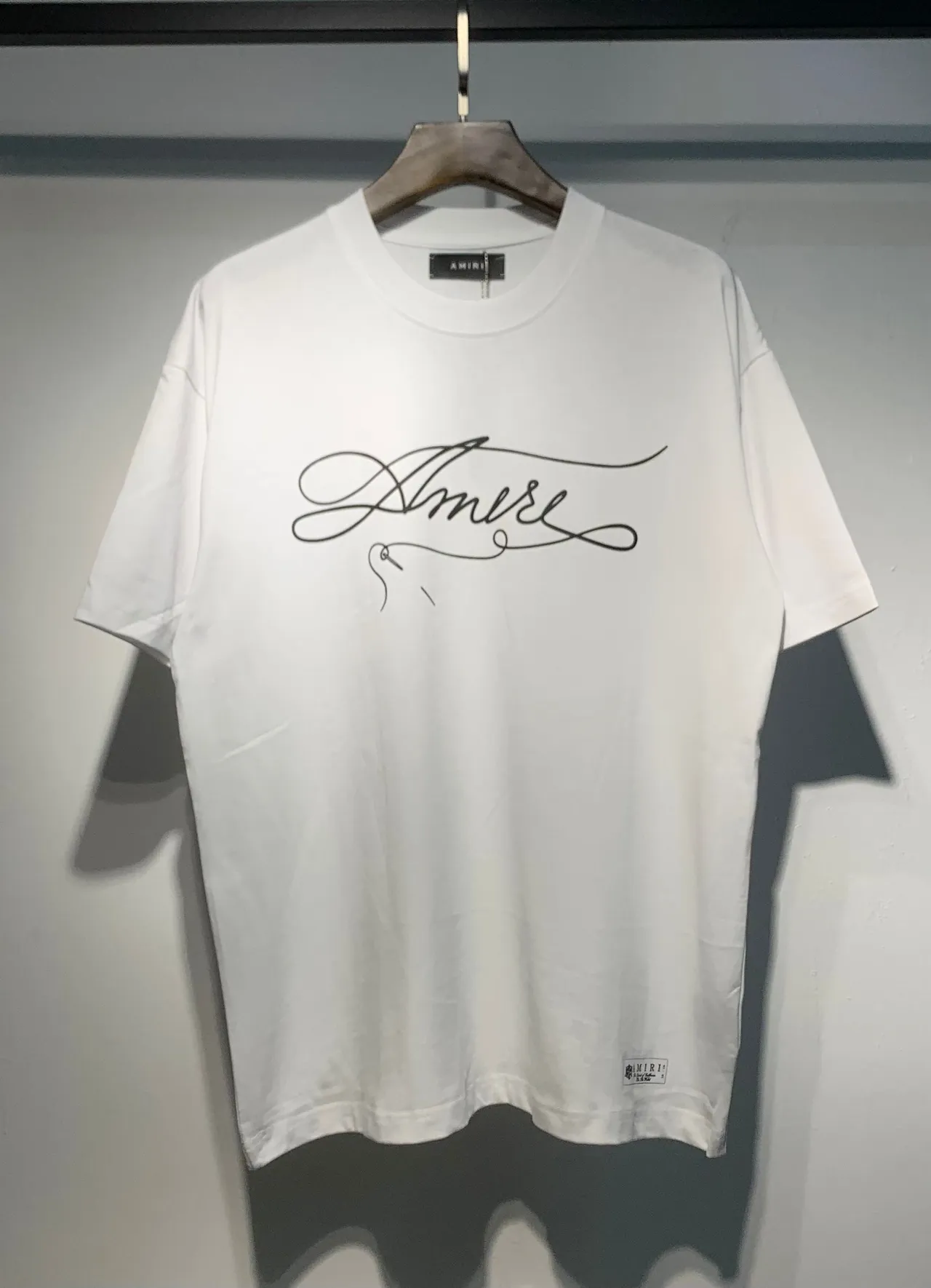 Amiri Cursive Logo Oversized T-Shirt
