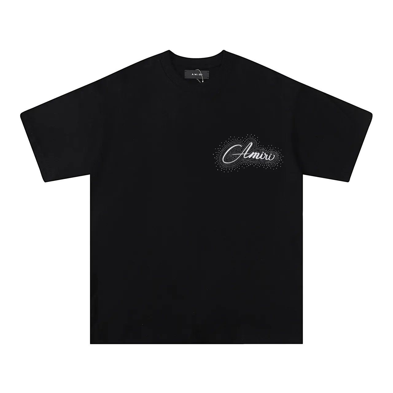 Amiri Graphic Script Dot-Matrix Logo T-Shirt