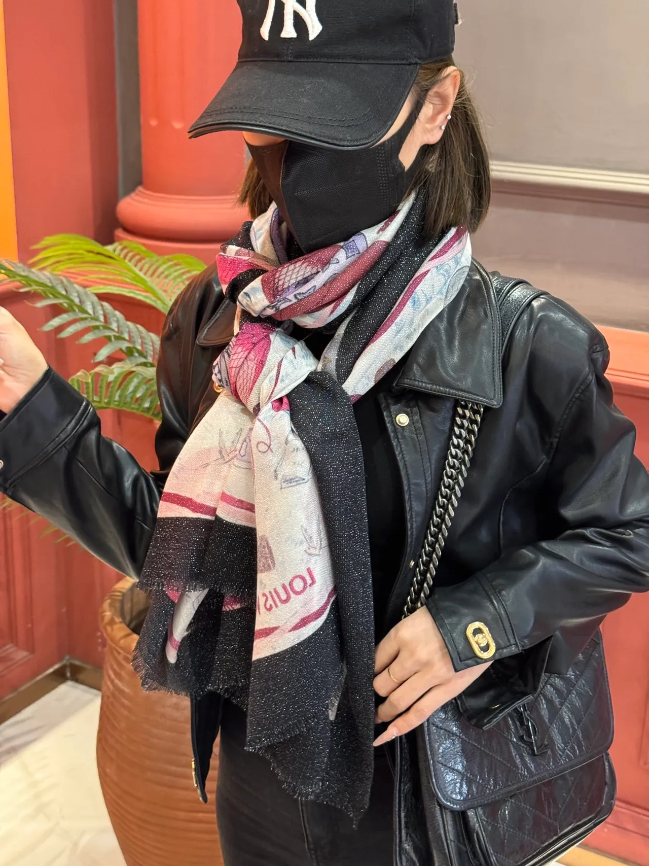 Louis Vuitton Montgolfière Printed Hot-Air Balloon Silk Scarf
