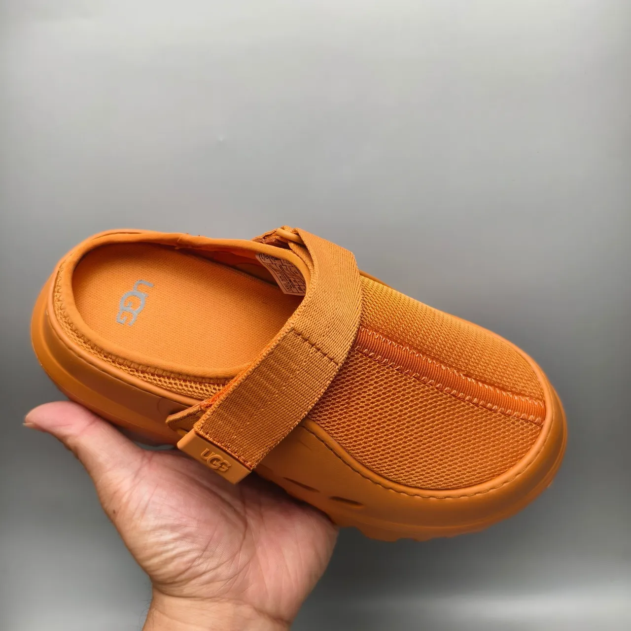 UGG Tasman Orange Mesh Strap Clog