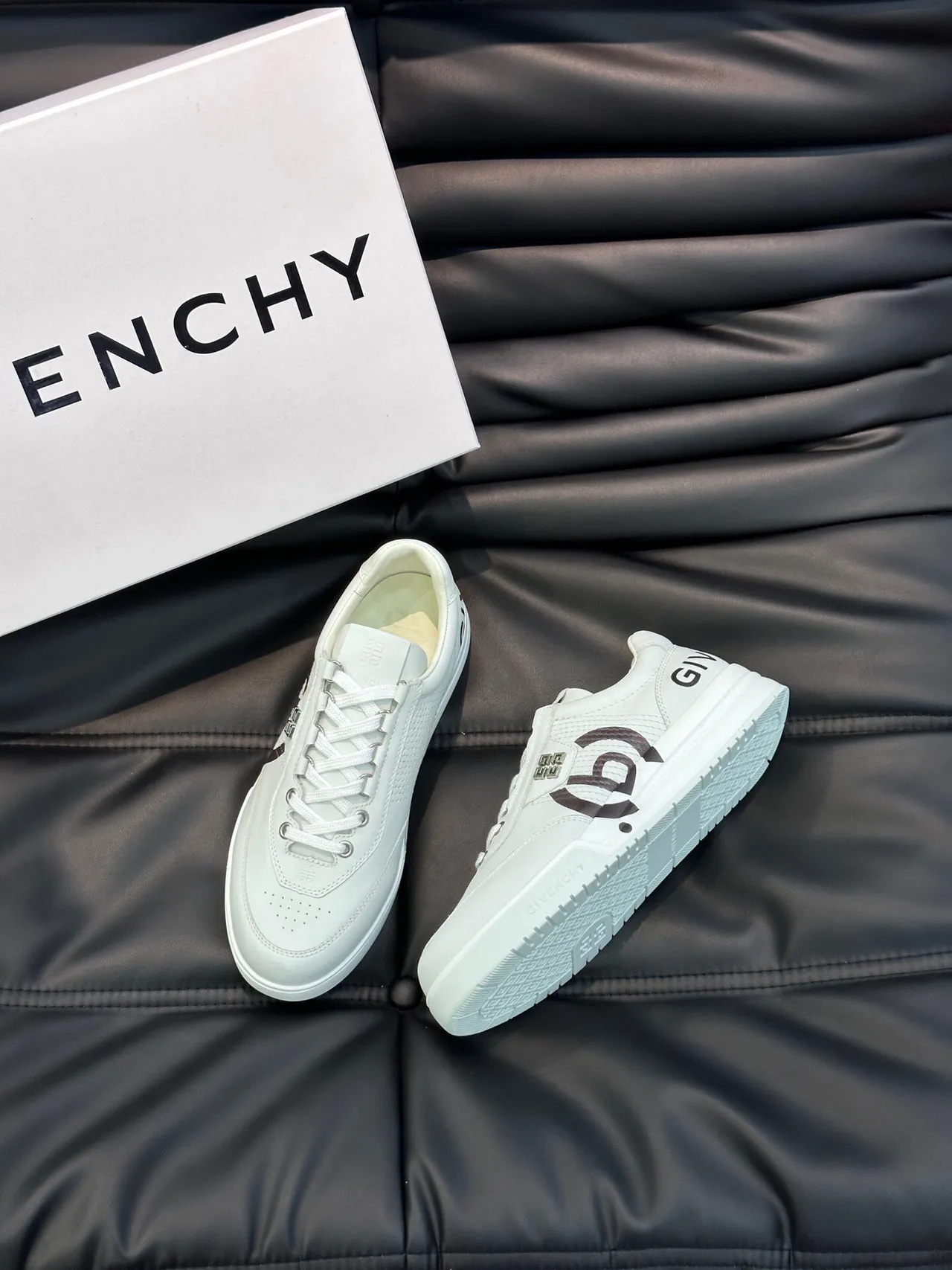 Givenchy City Sport White and Black Graphic Lifestyle Sneakers