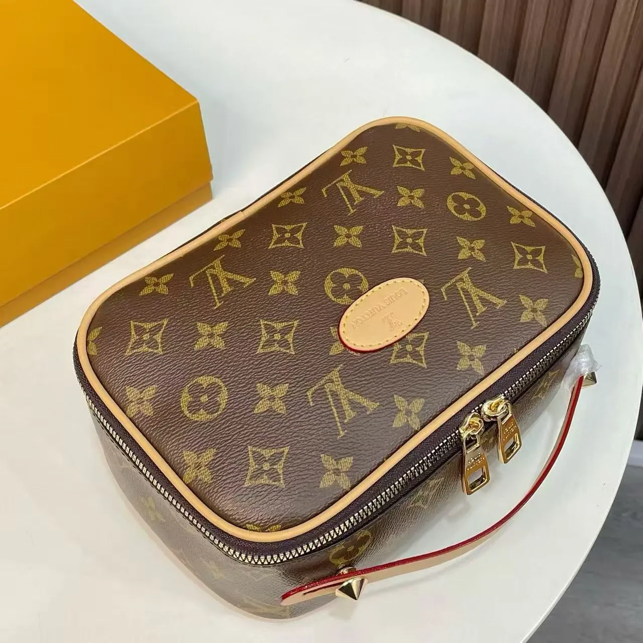 Louis Vuitton Monogram Canvas Structured Top Handle Boston Bag