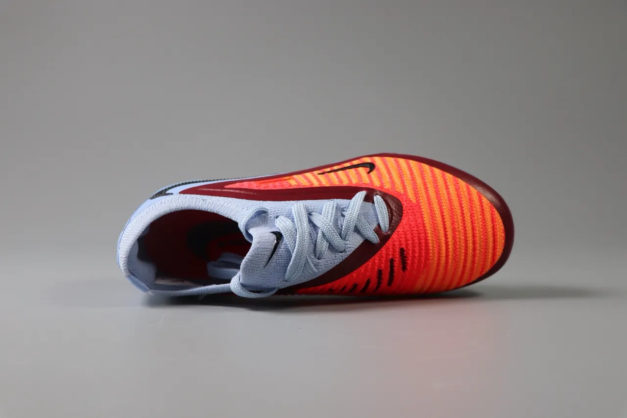 Nike Pink Green Low-Cut Synthetic Overlay Cage Artificial-Grass Soccer Shoes
