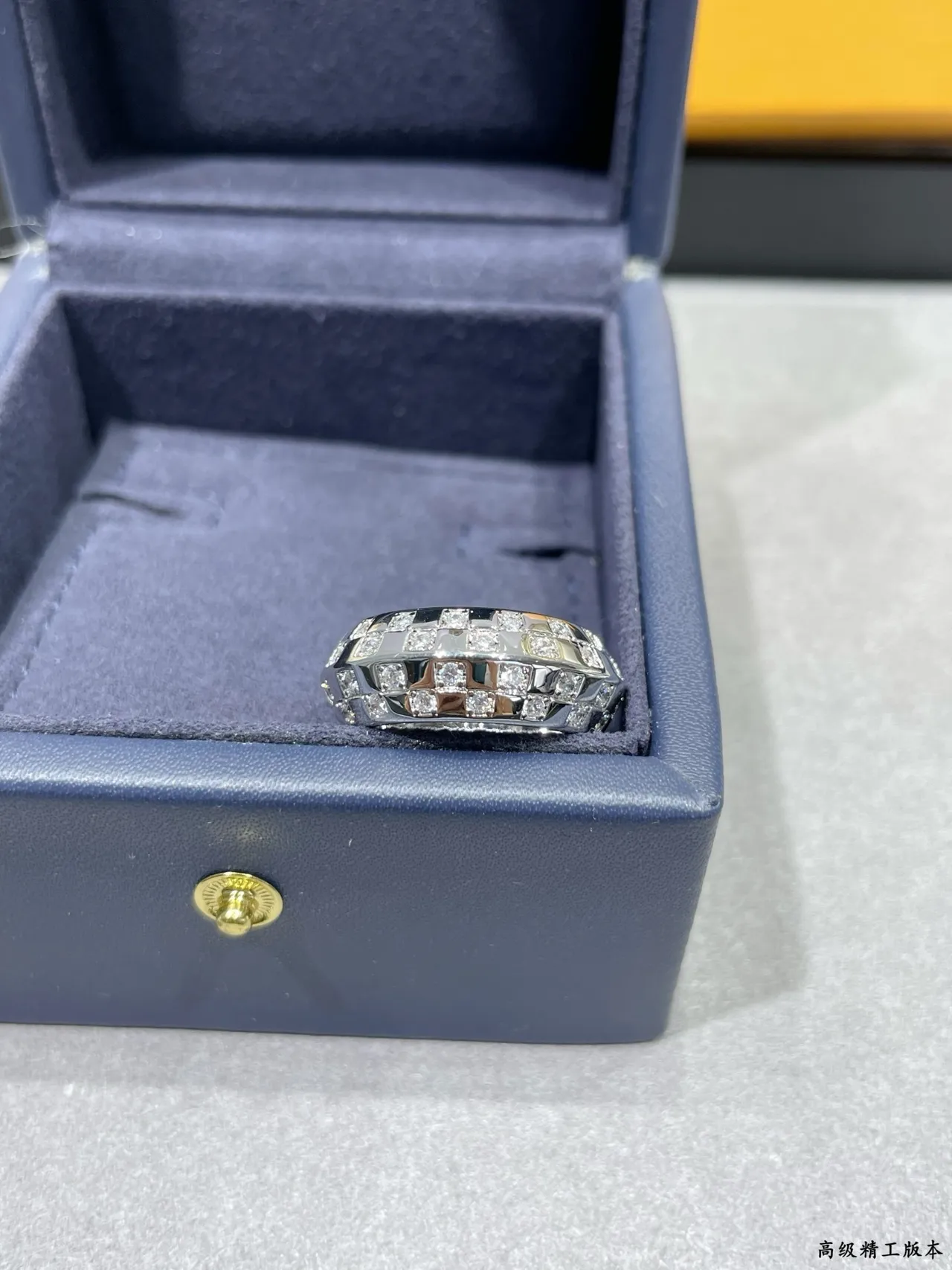 Cartier Coup de Fouet Wide Band Pavé Diamond Ring