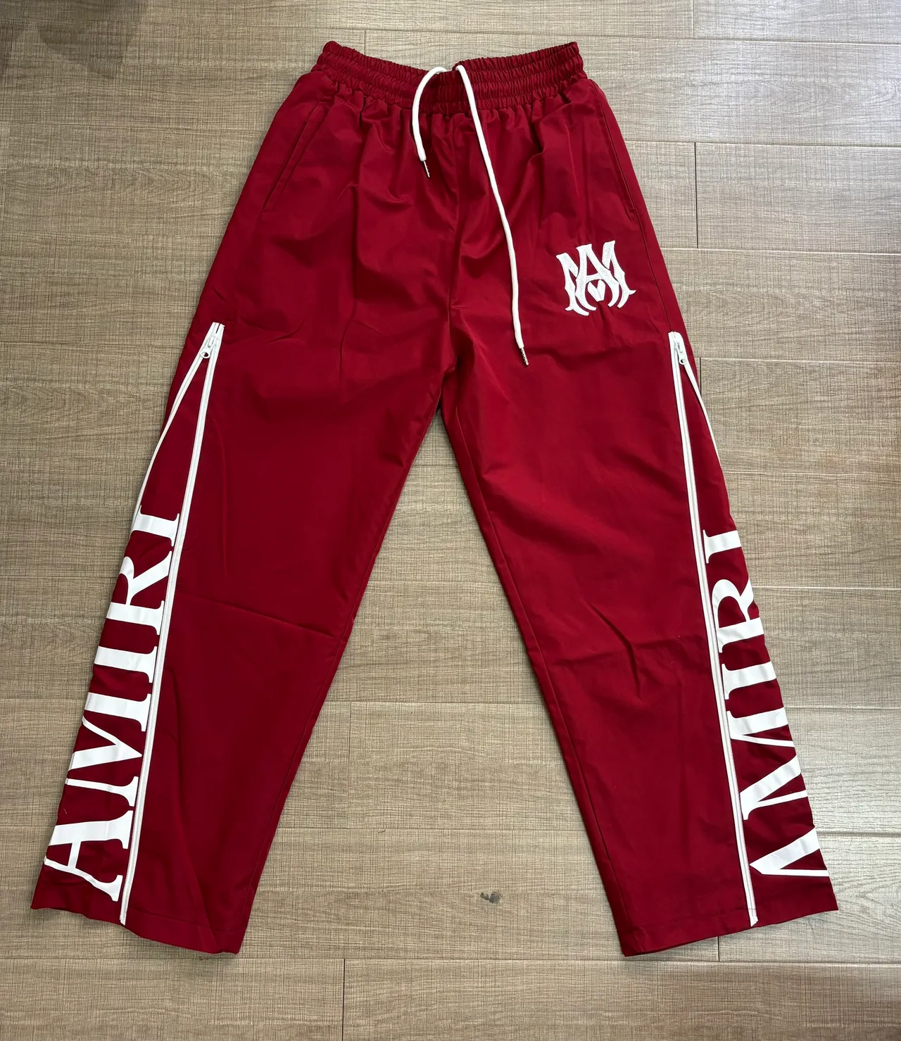 Amiri Track Pant Black White Side-Zip Pants