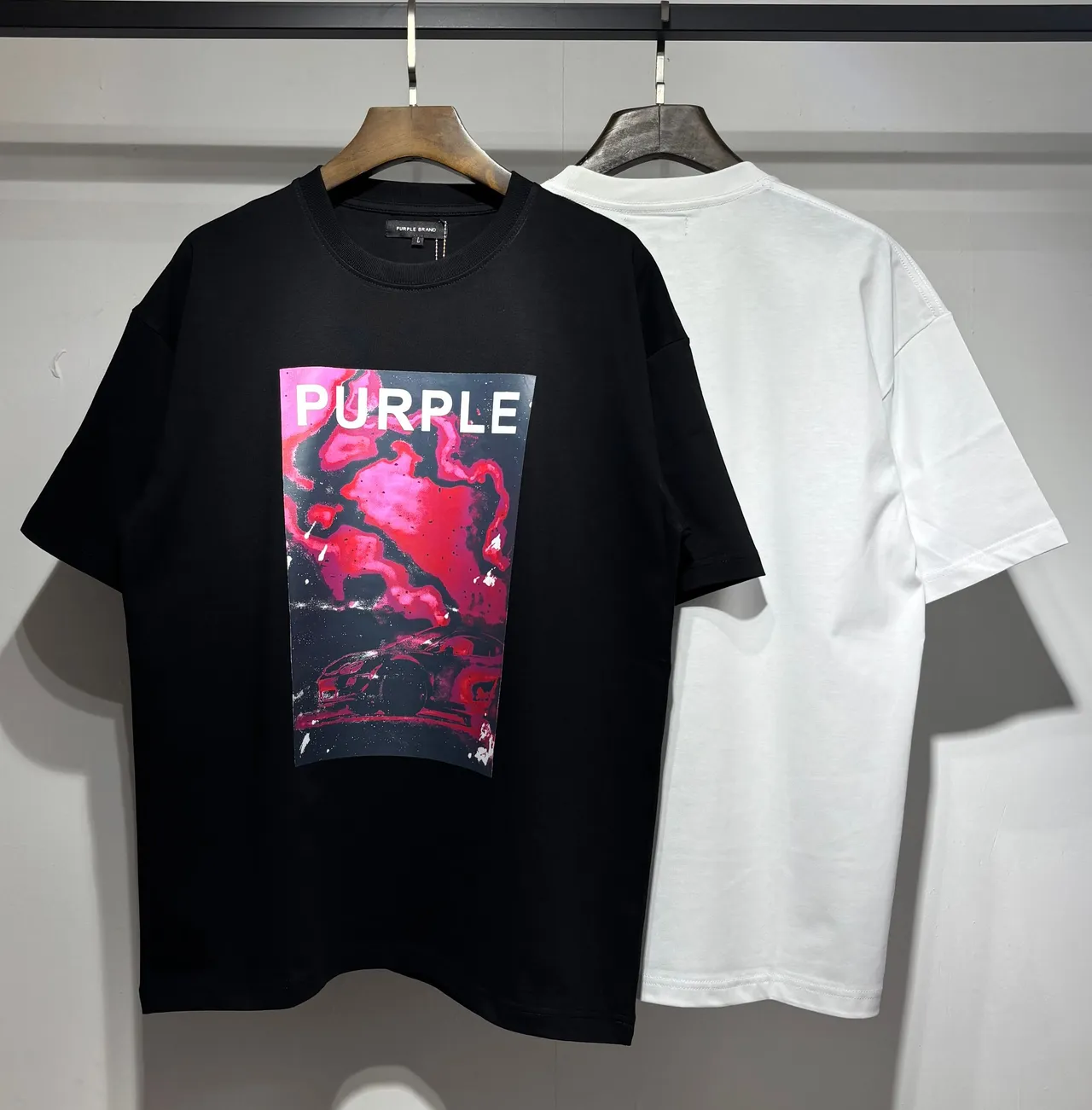 Purple Brand Oversized Graphic Print T-Shirt