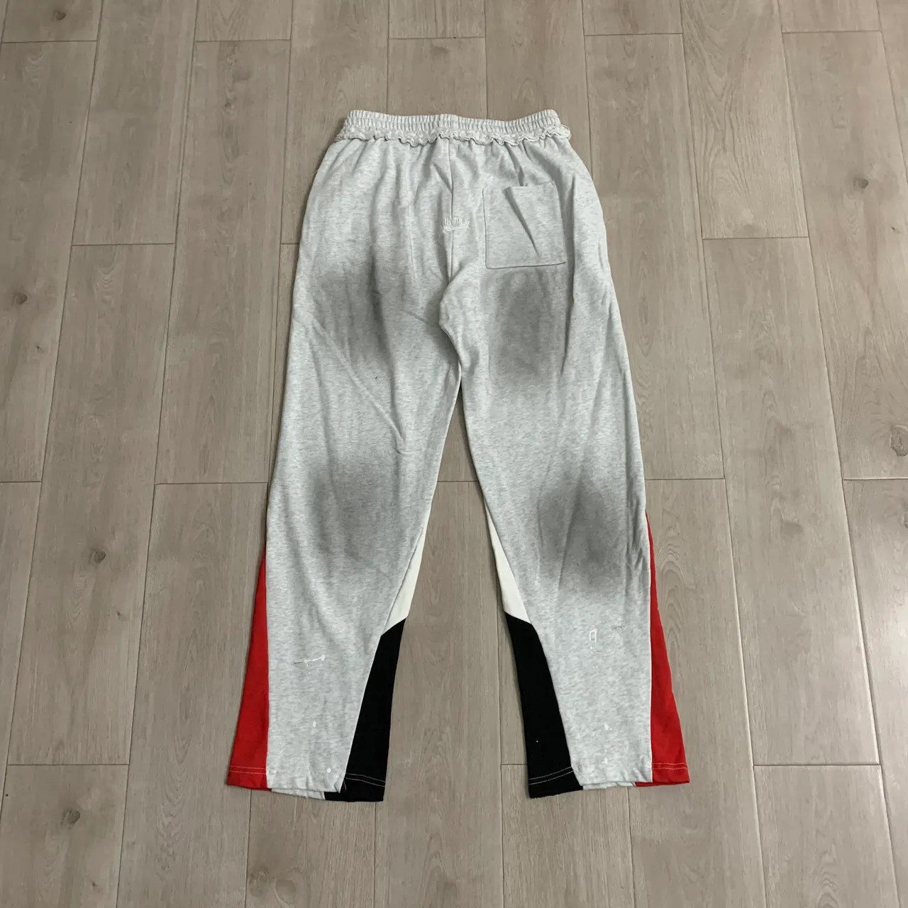 Roughplay Distressed Color-Blocked Sweatpants