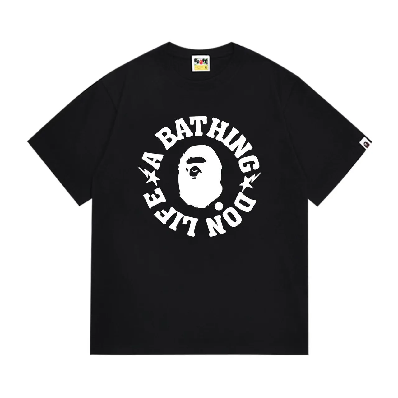 A Bathing Ape Don't Life Graphic Print Black T-Shirt