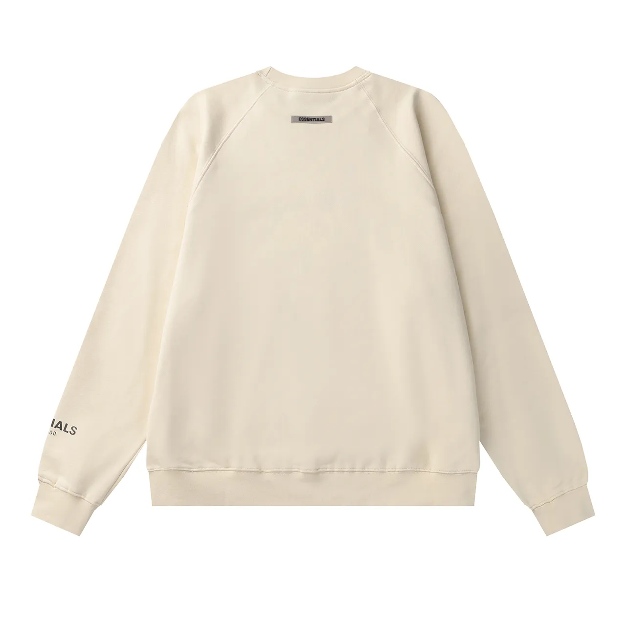 Fear of God Essentials Black Crewneck Raglan Sleeve Sweater