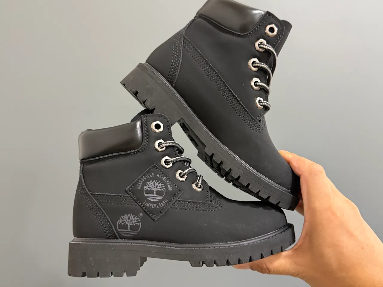 Timberland Premium 6-Inch Beige Brown Suede Upper Padded Collar Work Boots