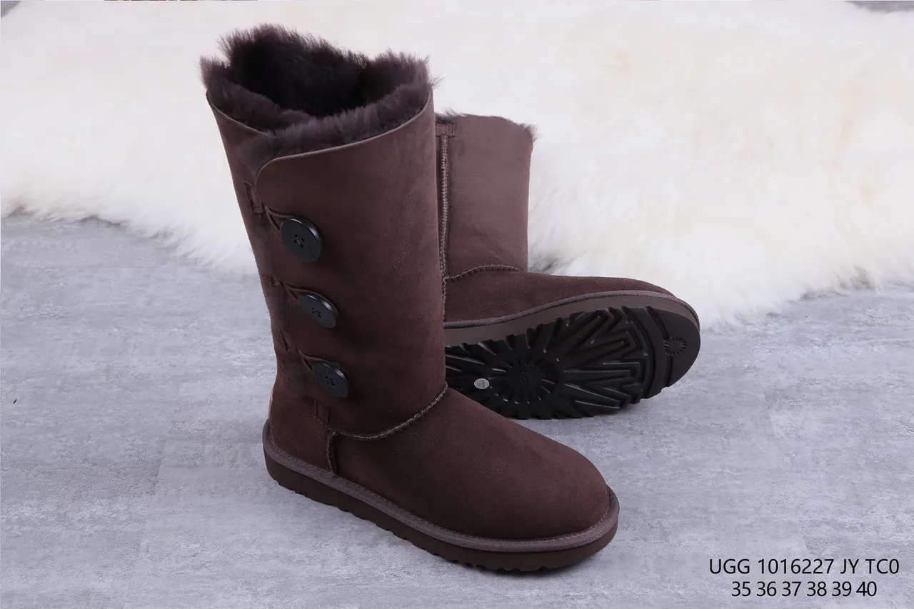 UGG Classic Tall Button Chocolate Brown Knee Boots