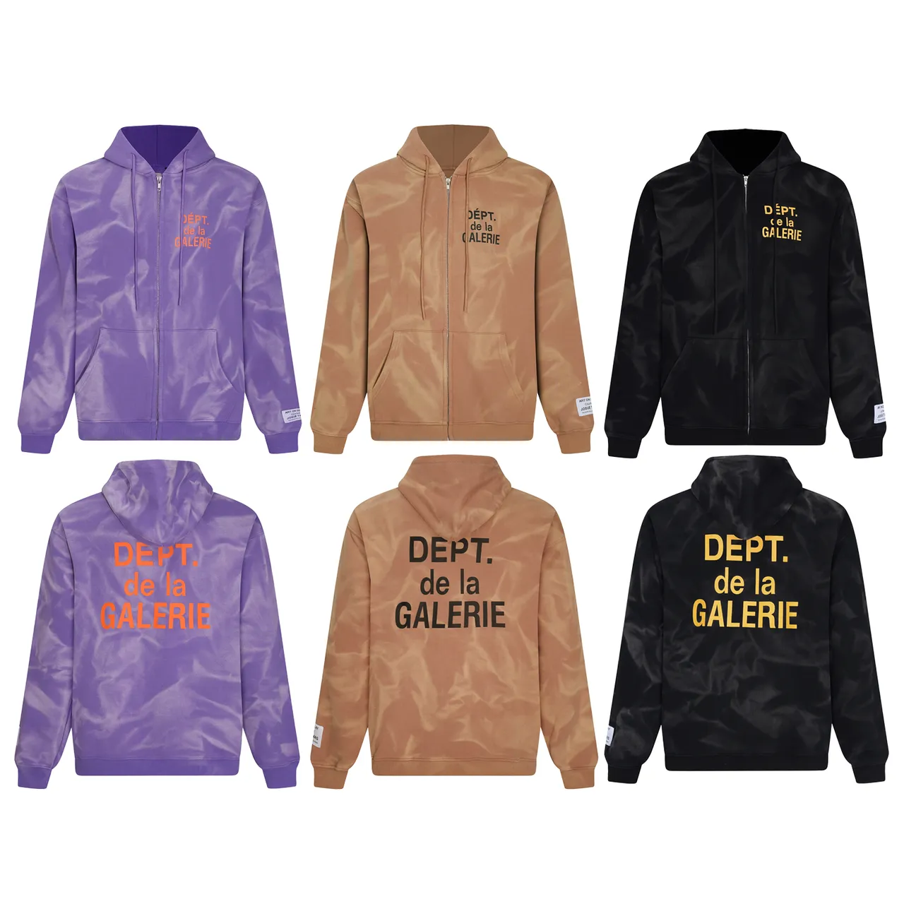 Gallery Dept DEPT. de la GALERIE Tie-Dye Full-Zip Hooded Jacket
