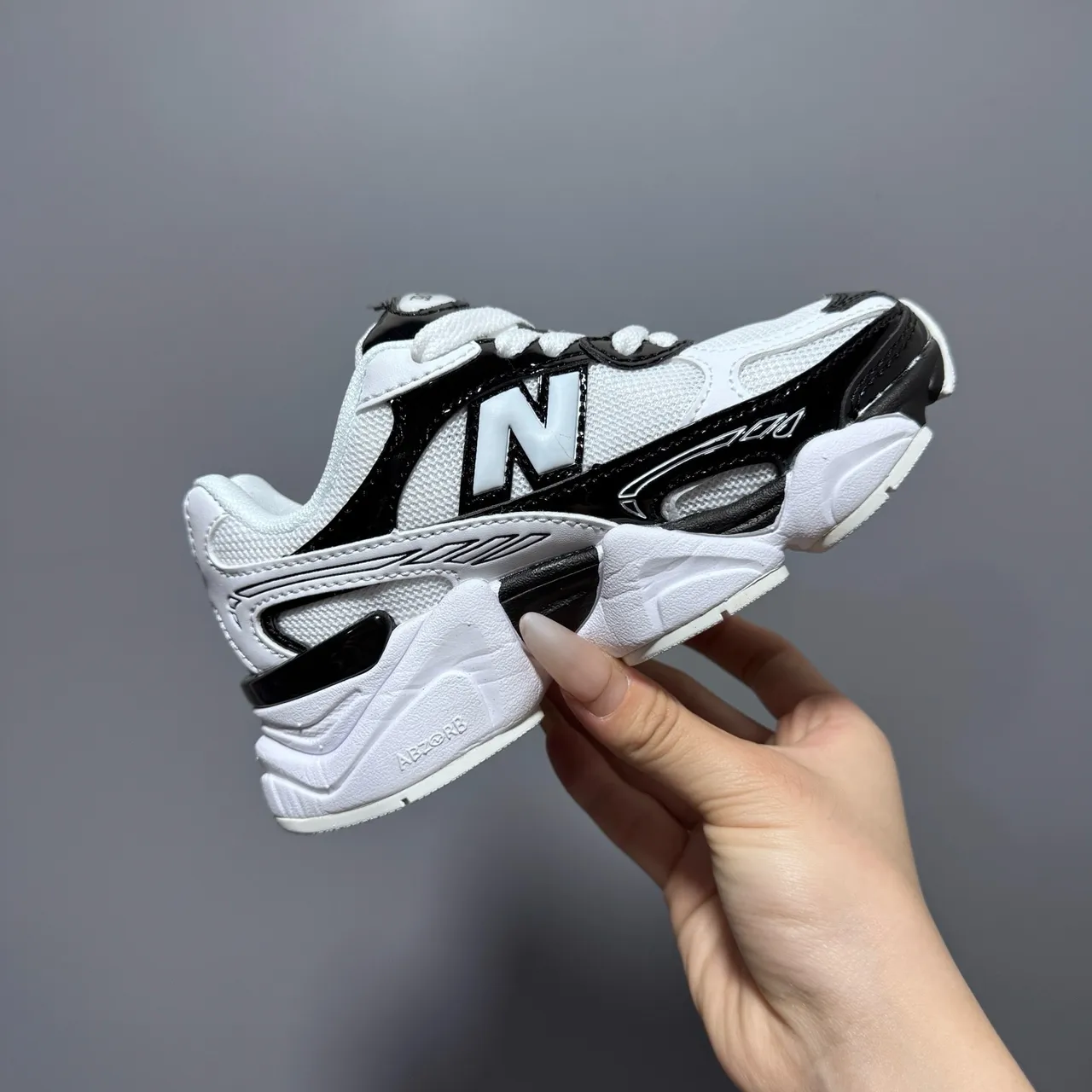 New Balance 9060 Black Glossy Chunky Sneakers