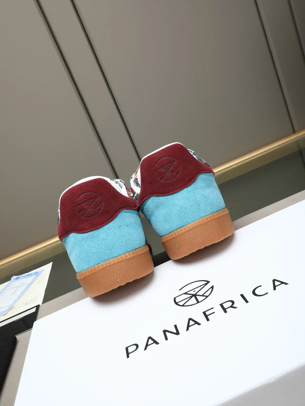 Multicolor Woven and Suede Low-Top Lifestyle Sneaker