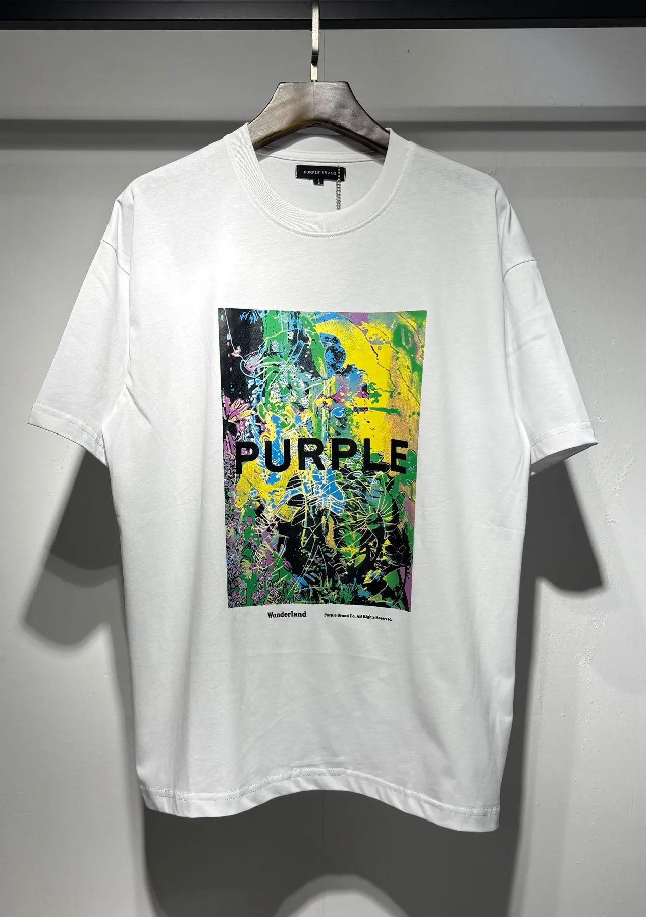 Purple Brand Graphic Print Oversized T-Shirt