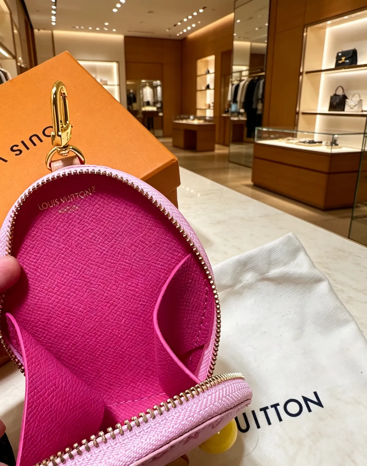 Louis Vuitton Ping Pong Monogram Pink Coin Purse