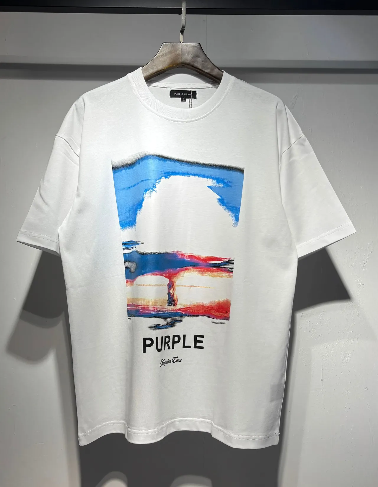 Purple Brand Oversized Graphic Print T-Shirt